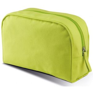 Toilettas/make-up etui - grote lime groene etui 28 cm - Makeuptassen/Toilettassen - Make-up opbergen - Reis etui - Schooletui