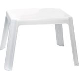 Kunststof kinder meubel set tafel met 4 stoelen wit - Knutseltafel - Spelletjestafel