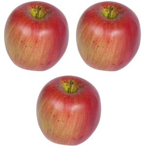 5x Stuks Kunstfruit Decofruit Appels van Ongeveer 8 cm - Sier Fruitschaal Decoratie Artikelen