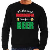 Grote maten wonderful beer foute Kerst bier sweater - zwart - heren - Kerst trui / Kerst outfit / drank Kersttrui