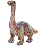 Speelgoed set van 2x Pluche Dino Knuffels T-Rex en Apatosaurus van Ongeveer 30 cm