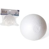 Pakket van 8x stuks piepschuim hobby/DIY bal/bol 9 cm - Kerstballen maken knutselmateriaal