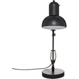 Atmosphera Tafellamp/bureaulampje Design Light Classic - zwart - metaal - H56 cm - Leeslamp