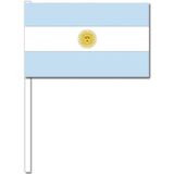 50 Argentijnse zwaaivlaggetjes 12 x 24 cm