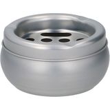 Asbak -zilver - aluminium - 10 x 5,5 cm