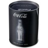 Coca Cola spaarpot zwart 10 x 13 cm - spaarpotten