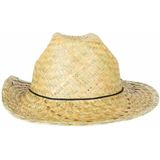 PartyXplosion Verkleed hoedje voor Tropical Hawaii Beach party - Stro hoed - volwassenen - The beach ranger