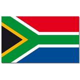 Bellatio Decorations - Vlaggen versiering - Zuid-Afrika - Vlag 90 x 150 cm en vlaggenlijn 9m