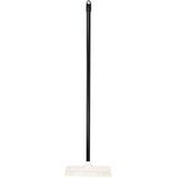 Brumag Luiwagen/schrobber Scrubmaster 22 cm - Steel 120 cm - kunststof  - zwart/wit - harde schrobborstel - schoonmaakborstel