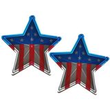 8x Wand decoraties USA - 45 cm - Amerika versiering