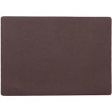 Set van 8x stuks stevige luxe Tafel placemats Plain chocolade bruin 30 x 43 cm - Met anti slip laag en Teflon coating toplaag