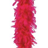 Veren Boa - 2 stuks - Carnaval verkleedaccessoire - roze - 180 cm