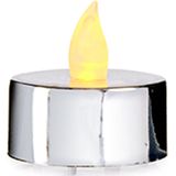 Gift Decor - LED waxinelichtjes - 20x - zilverkleurig - incl. batterijen