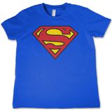Superman logo verkleed t-shirt voor jongens/meisjes - Film/serie merchandise voor kinderen