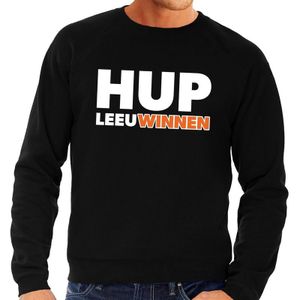 Nederland supporter sweater / trui Hup LeeuWinnen zwart heren - landen kleding