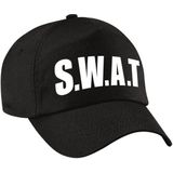 2x stuks verkleed SWAT politie pet / baseball cap zwart voor dames en heren - verkleedhoofddeksel / carnaval