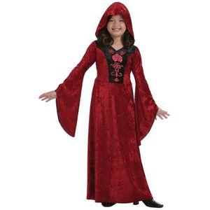 Rode meisjes vampieren jurk halloween kostuum verkleed kleding