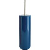 MSV Toiletborstel in houder 38 cm/pedaalemmer 3L set Moods - Kunststof/metaal - blauw