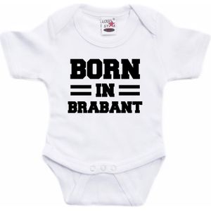 Born in Brabant tekst baby rompertje wit jongens en meisjes - Kraamcadeau - Brabant geboren cadeau