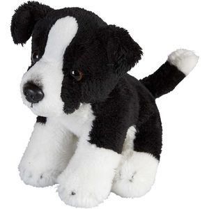 Pluche Knuffel Dieren Border Collie Hond van 15 cm - Speelgoed Honden Knuffels