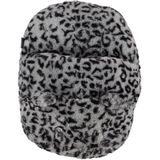 Apollo - Grote voetenwarmer slof - Cheetah grijs - one size 30 x 27 cm - Dierensloffen