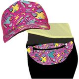 Foute 80s/90s party verkleed set - dames - retro pet en heuptasje - jaren 80/90 verkleed accessoires