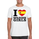 I love Spanish girls t-shirt wit heren - Spanje shirt