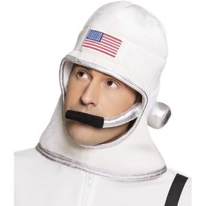 Witte astronauten helm voor volwassenen