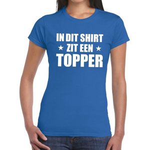 In dit shirt zit een Topper t-shirt blauw voor dames - Toppers kleding