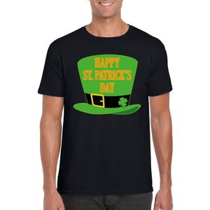 Happy St. Patricksday t-shirt zwart heren - St Patrick's day kleding