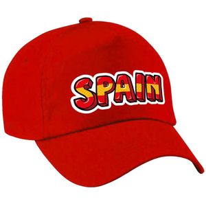 Bellatio Decorations Spanje landen / voetbal / EK / WK pet - volwassenen - rood
