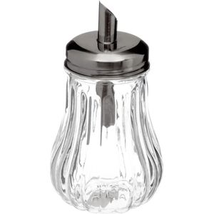 5Five - Suikerpot/Suikerstrooier Glas met RVS Tuit - 180ml