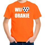 Oranje fan t-shirt voor kinderen - wij houden van oranje - Holland / Nederland supporter - EK/ WK shirt / outfit