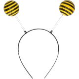 Fiestas Verkleed diadeem bijen/insecten sprieten - geel/zwart - meisjes/dames carnaval accessoires