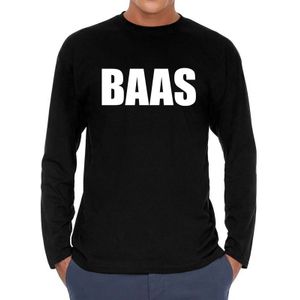 BAAS long sleeve t-shirt zwart heren - zwart BAAS shirt met lange mouwen