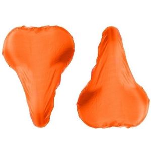 2x Oranje zadelhoes waterdicht - Voordelige zadelhoezen voor de fiets