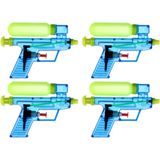 5x Waterpistool/waterpistolen blauw 15 cm