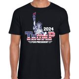 Bellatio Decorations T-shirt Trump heren - vrijheidsbeeld - grappig/fout voor carnaval