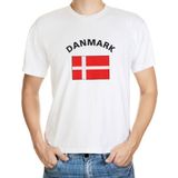 Wit t-shirt Denemarken heren