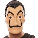 2x stuks la casa de Papel overvaller / bankrover masker - Salvador Dali - carnaval gezichtsmasker