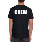 Crew / personeel t-shirt -  zwart - heren - personeel werkkleding