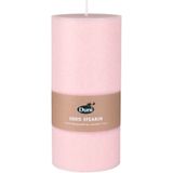 Mellow Roze Cilinderkaarsen/Stompkaarsen 15 X 7 cm 50 Branduren - Geurloze Kaarsen
