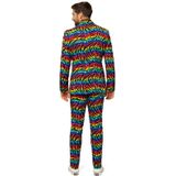 Opposuits Business suit - Heren - Wild zebra - regenboog - plus size