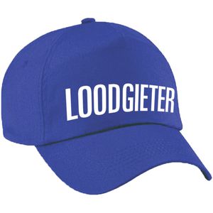 Loodgieter verkleed pet blauw voor dames en heren - loodgieter baseball cap - carnaval verkleedaccessoire / beroepen caps