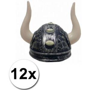 12 viking helmen met hoorns