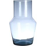 Hakbijl Glass Bloemenvaas Evie - transparant - eco glas - D19 x H30 cm - hoekige vaas
