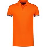 Grote maten oranje polo shirt racing/Formule 1 voor heren - Nederland supporter/fan kleding - Race/racen/racing - Formule 1 verkleedkleding