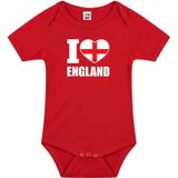 I love England baby rompertje rood jongens en meisjes - Kraamcadeau - Babykleding - Engeland landen romper