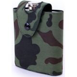 Heupflesje in camouflage hoes/tas 177 ml - Heupflesjes/Heupflacons/Drankflacons