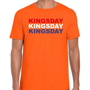 Koningsdag t-shirt Kingsday - oranje - heren - koningsdag outfit / kleding / shirt
